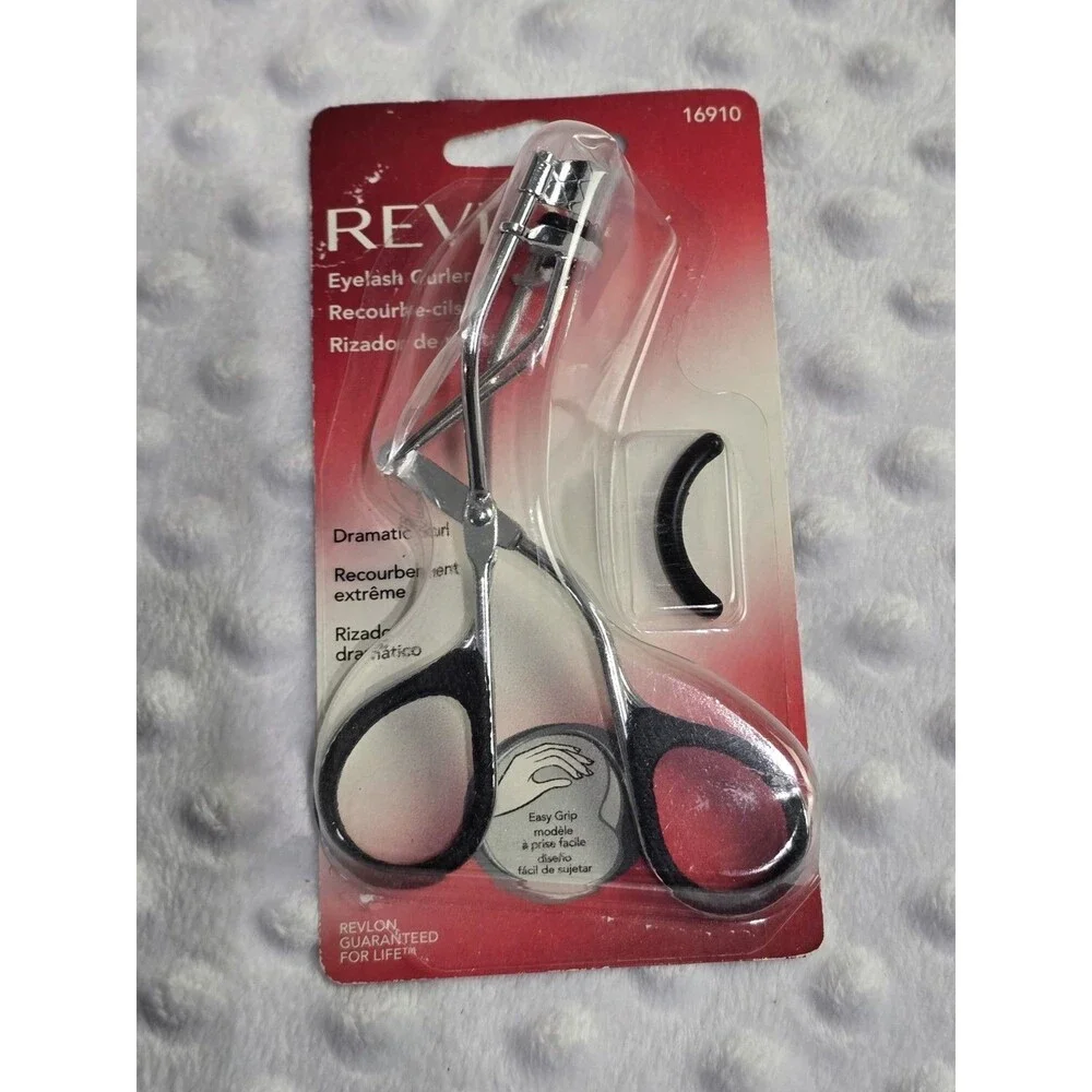 Revlon Eyelash Curler 16910 Natural Curl Carded Chrome New Beauty Tool Eye Lash